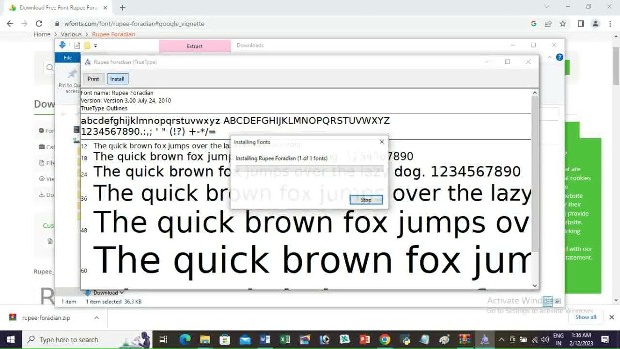 How to apply Indian Rupee (₹) in ms word
