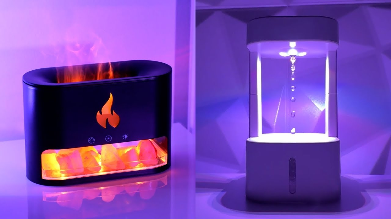 5 GENIALES HUMIDIFICADORES y DIFUSORES de AROMAS en ALIEXPRESS Y AMAZON