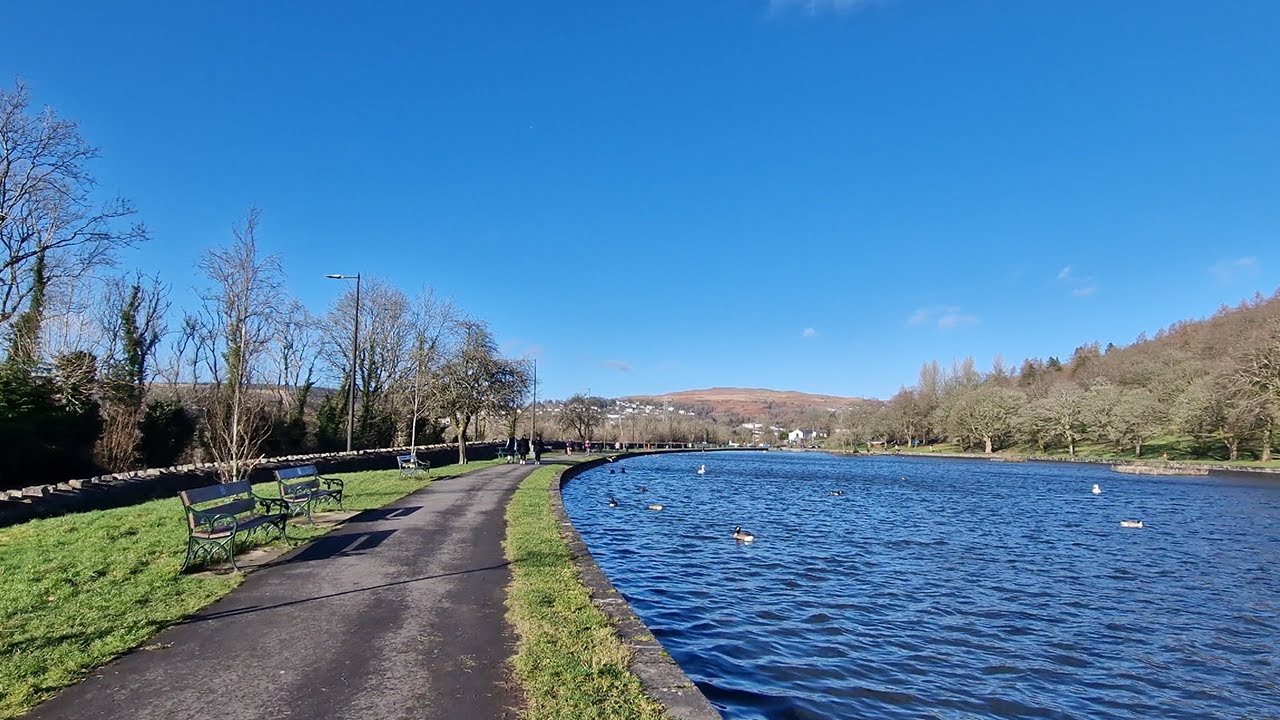 Cyfarthfa Castle Museum Lakeside Walking Tour 4K Video | Merthyr Tydfil, South Wales, UK 🇬🇧