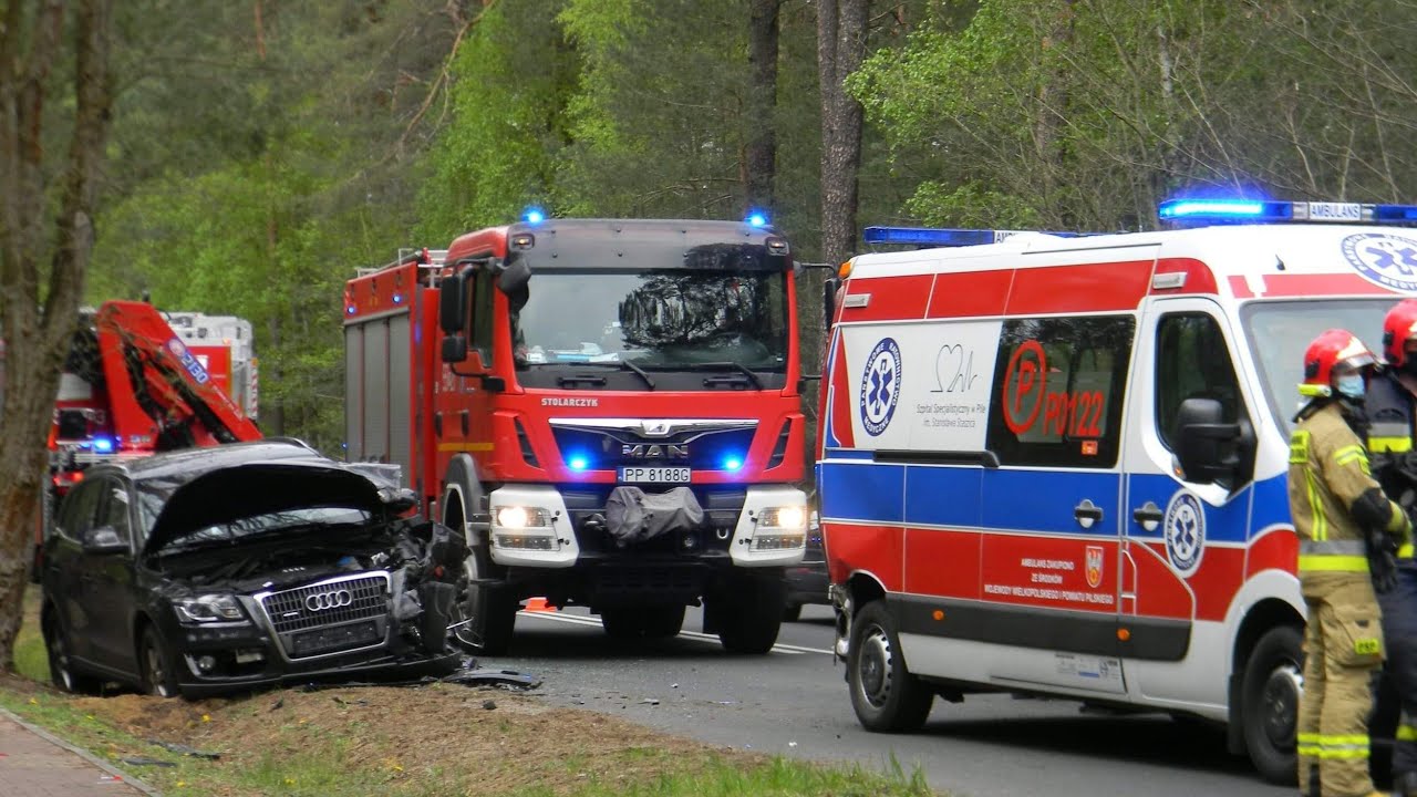 [TRĄBY] Alarmowo 551[P]21,43,25,90 do wypadku z karetka