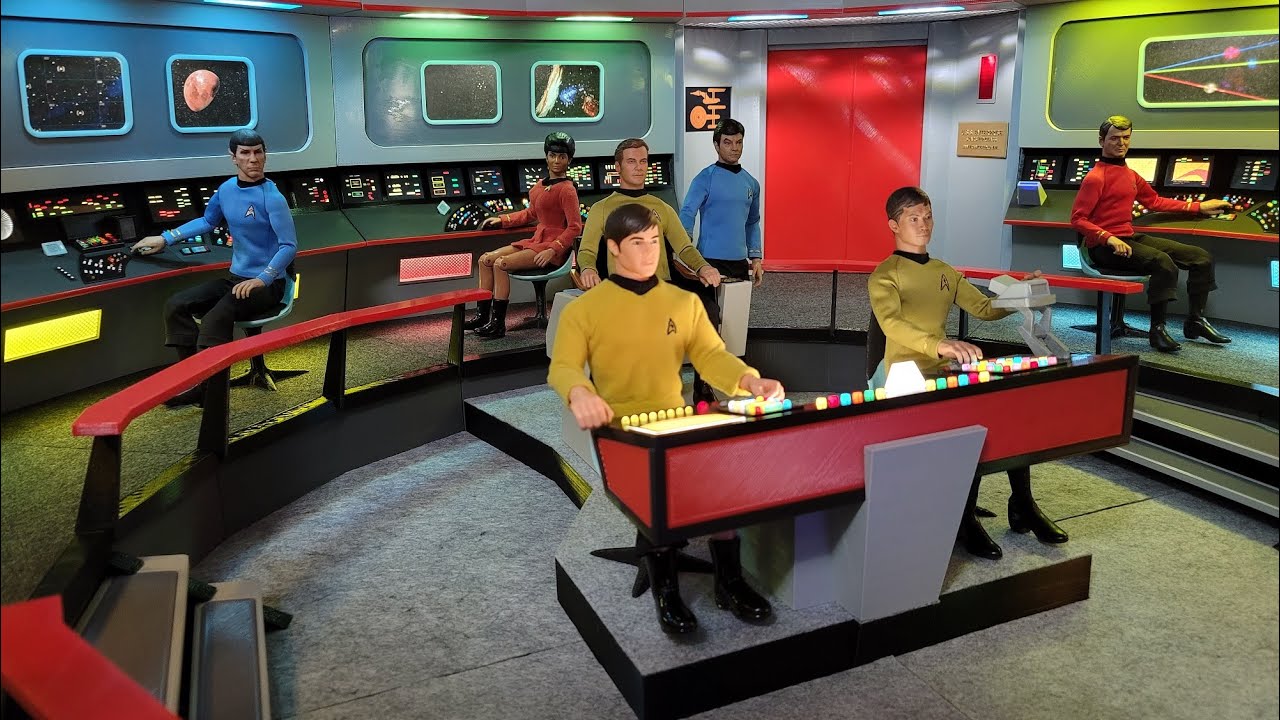 1:6 Scale Star Trek Inspired Bridge for 12 Inch Figures