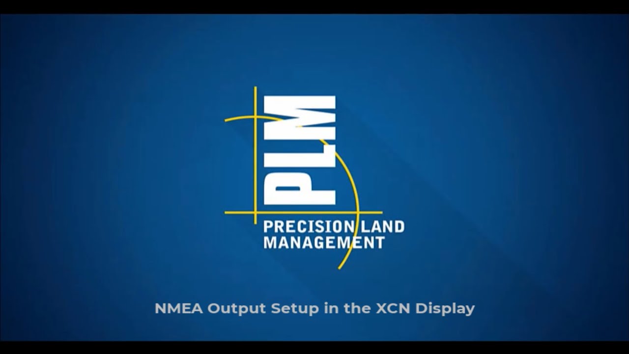 NMEA Output Setup in the XCN Display