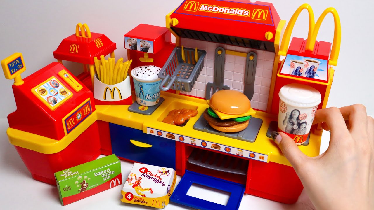 Toy asmr 🍟 McDonald&rsquo;s Style Kitchen Playset ASMR Satisfying with Unboxing | Review Toys