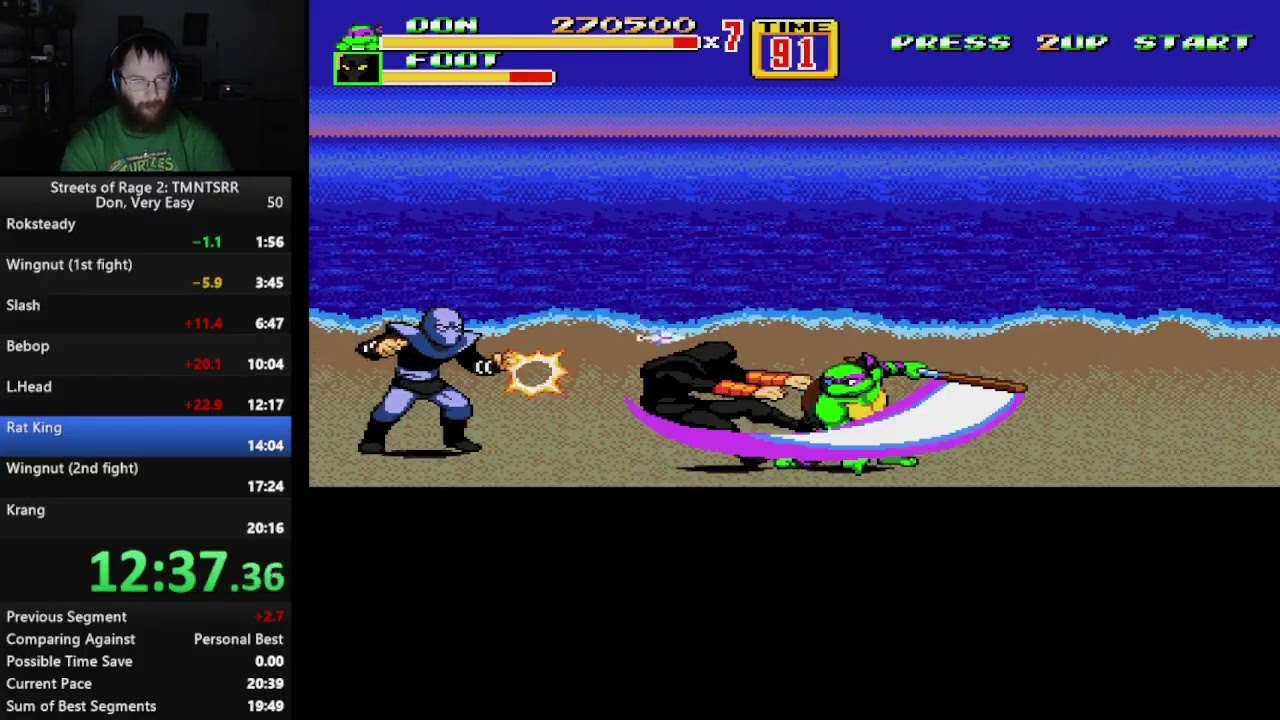 03 07 2026   SOR 2 TMNT SRR 2022 romhack Don VE 2004 speedrun