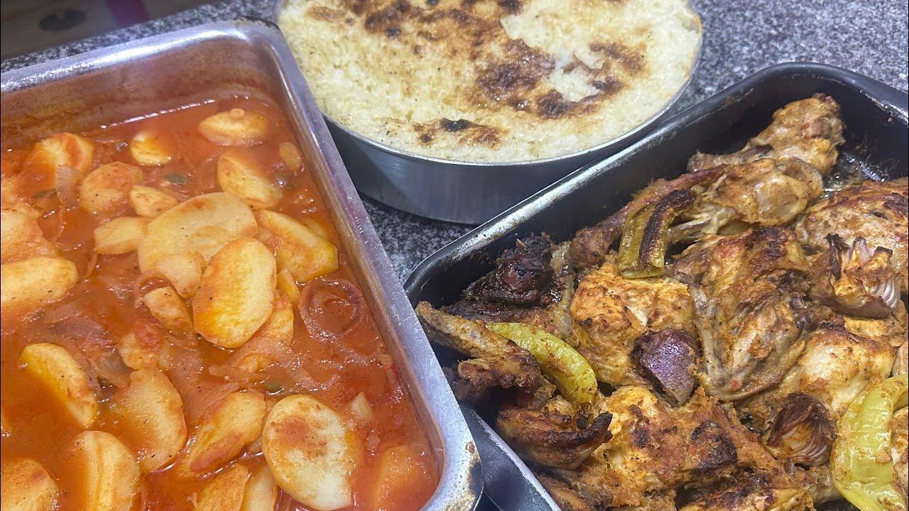 فطارنا انهارده رز معمر فلاحي وصنيه بطاطس وكمان فراخ مشويه هناكلو صوابعكم وراها 💯