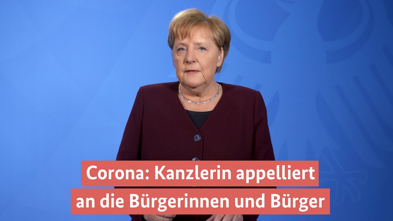 Corona: Kanzlerin appelliert an die B&uuml;rgerinnen und B&uuml;rger