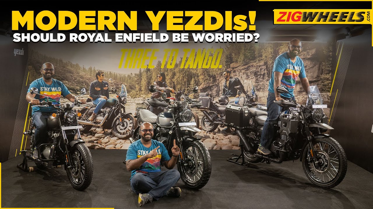 Yezdi Scrambler, Adventure & Roadster First Look Video | An Icon Reborn | ZigWheels.com