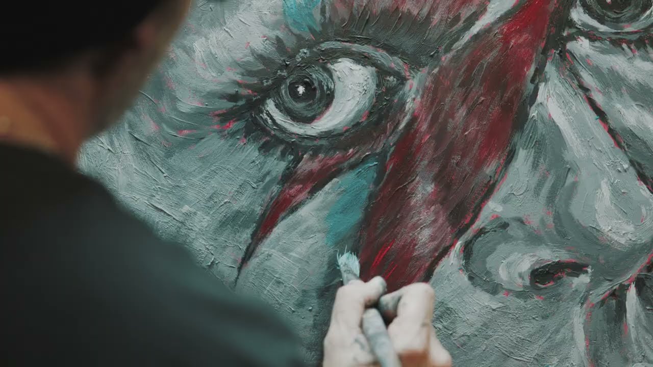 David Bowie Live Painting - Holiday Painting 2025