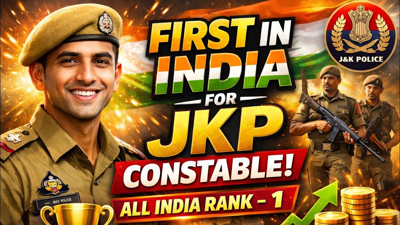 First in India 🔥 JKP Constable 2026 | Smart Study Plan by The Study Hub