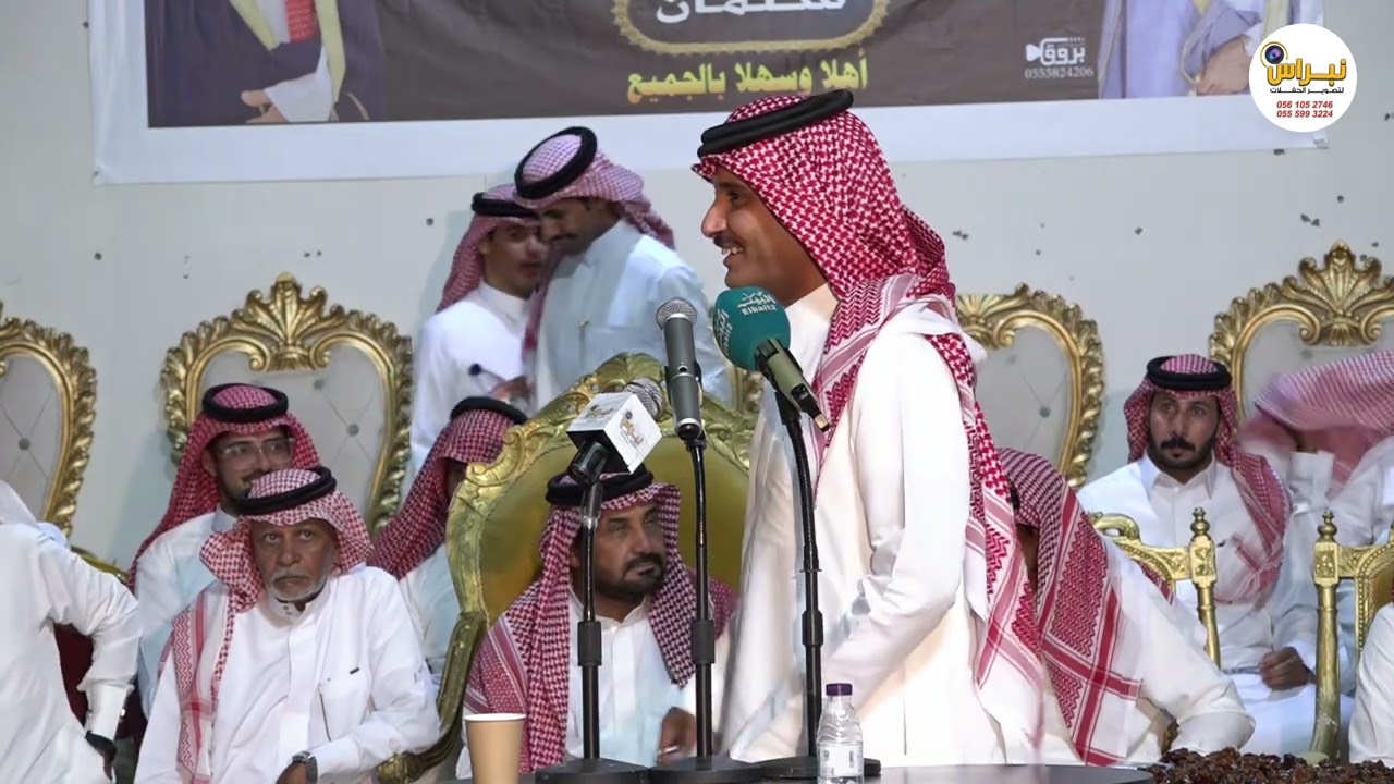 ابراهيم الشيخي ومحمد مشيط وعبدالعزيز الخياري ورشيد معدي حفلة الحليفة ١-١-١٤٤٧