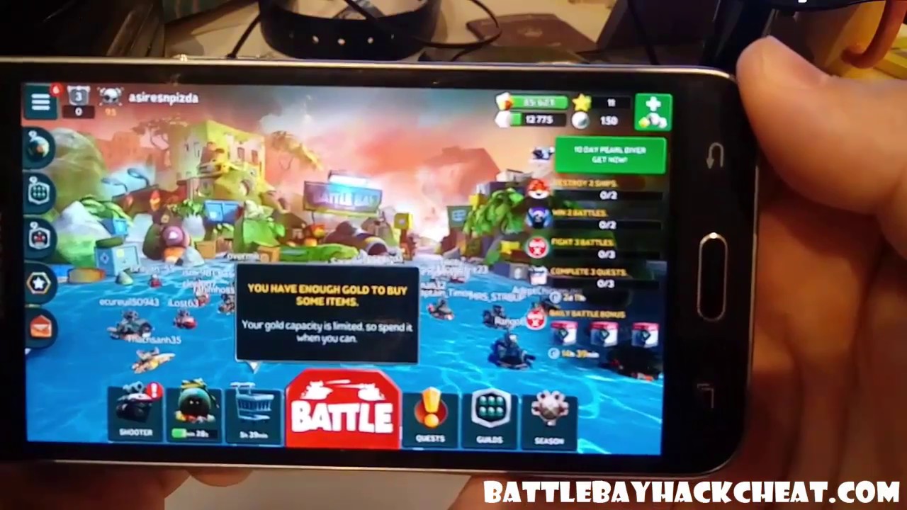 Battle Bay Cheat Online Trick Pearls and Gold Android iOS