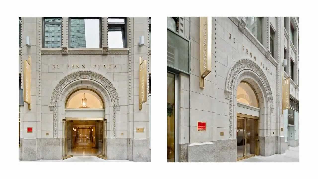 31 Penn Plaza brick movie by Brick Visual (New York, Manhattan)