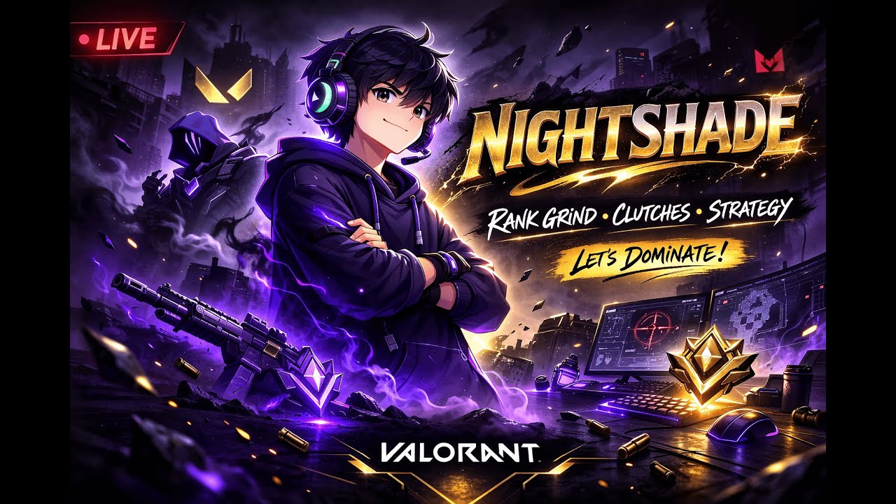 VALORANT LIVE 🇮🇳 Aaj Rank Badega Ya BP? 😂 Desi Server Full Chaos | Nightshade