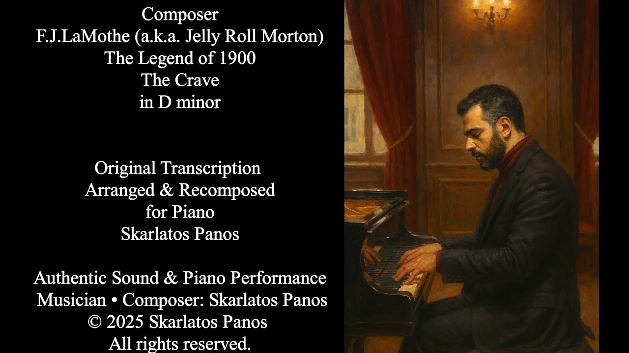 LaMothe (a.k.a. Jelly Roll Morton) - The Legend of 1900 - The Crave - Piano - Skarlatos Panos
