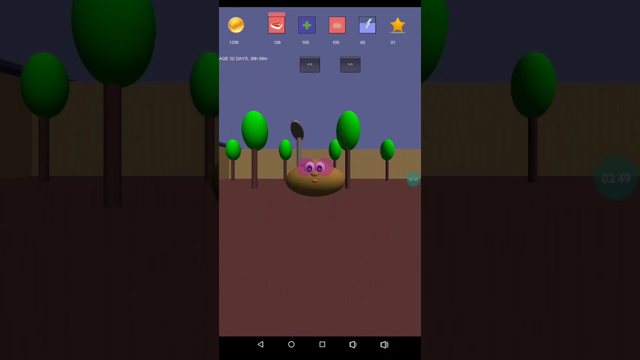 Playing Pou 3D Again