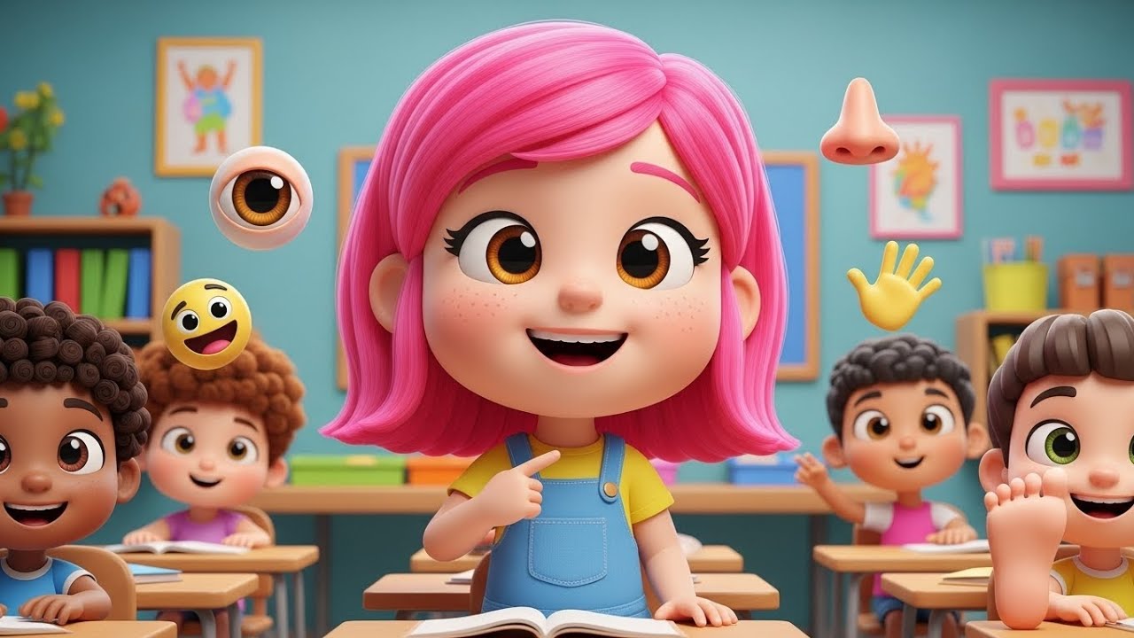 “Learn Body Parts with Dolly 👧 | Fun Kids Learning Song & Poem”