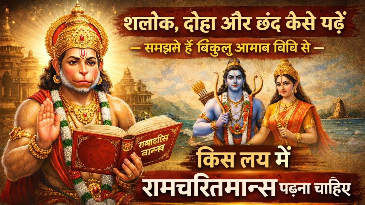 रामचरितमानस में श्लोक, दोहा और छंद कैसे पढ़ें? | किस लय में रामचरितमानस का पाठ करें | आसान विधि