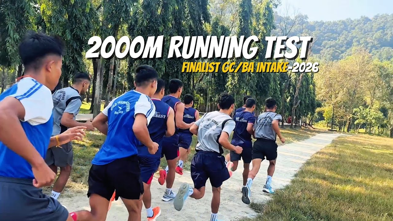 2000m BFT Runing test for Finalist GC/BA Intake-2026 ||BASUNDHARA PARK|| pokhara