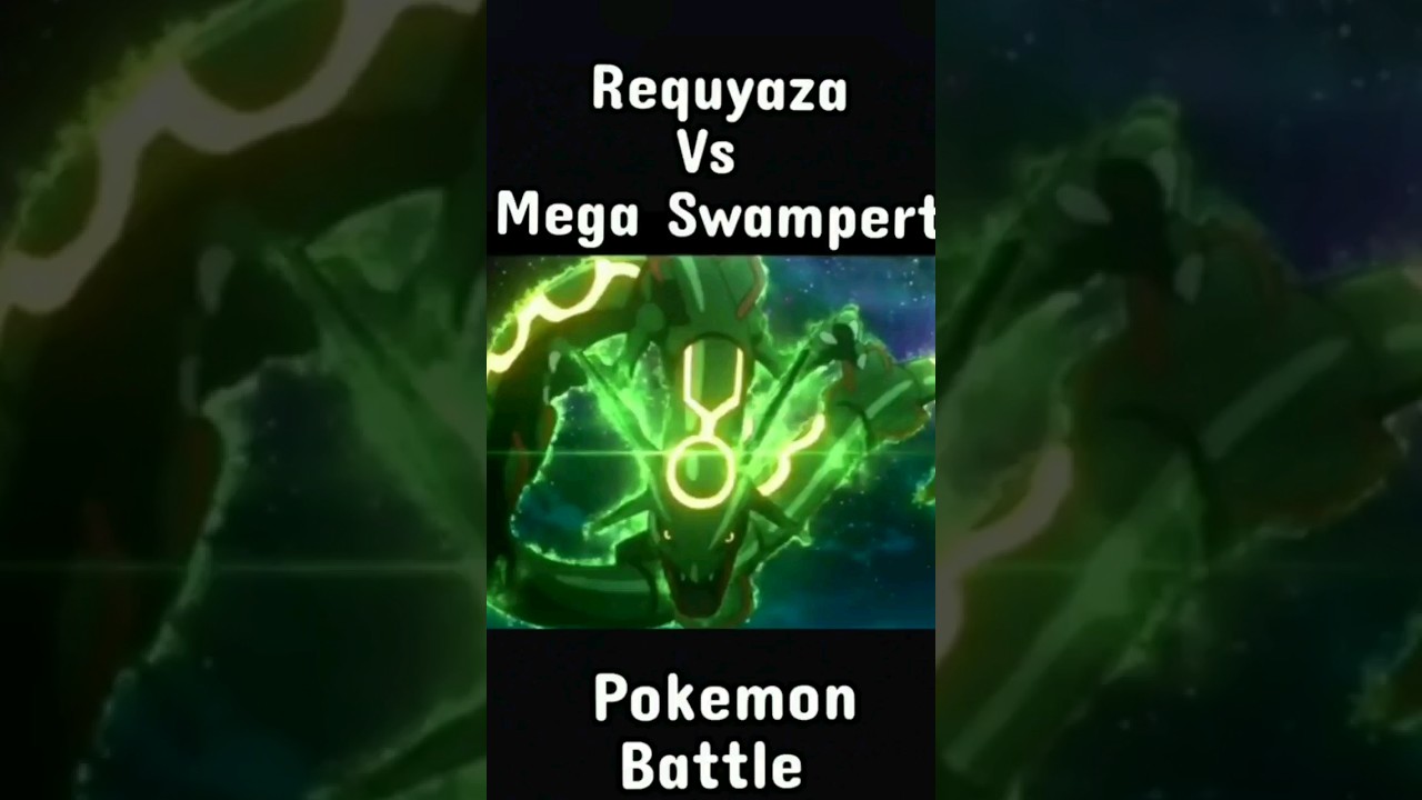 Reyquaza Vs Mega Swampert #pokemon #pokemonshorts #rayquaza