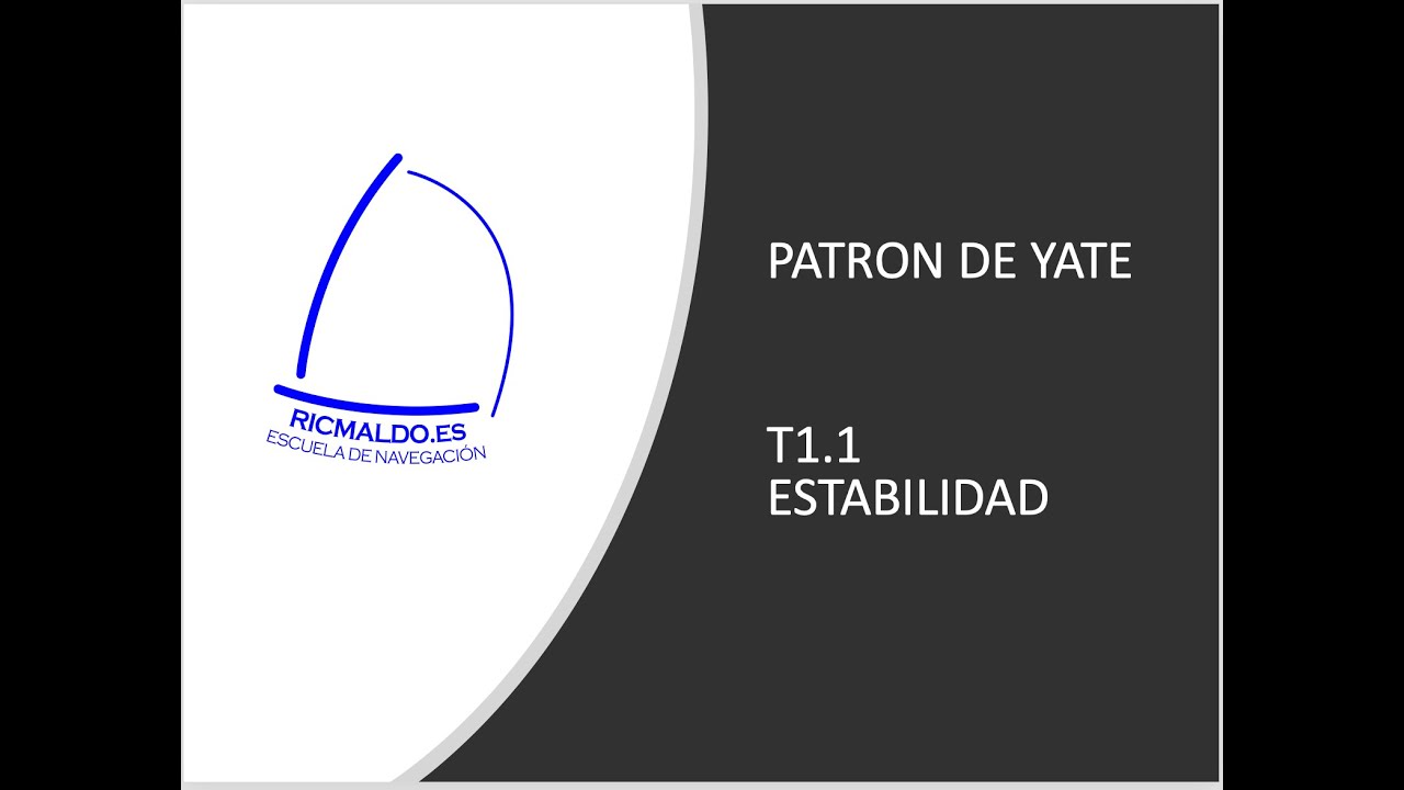 Patrón de Yate - Tema 1.1: Estabilidad