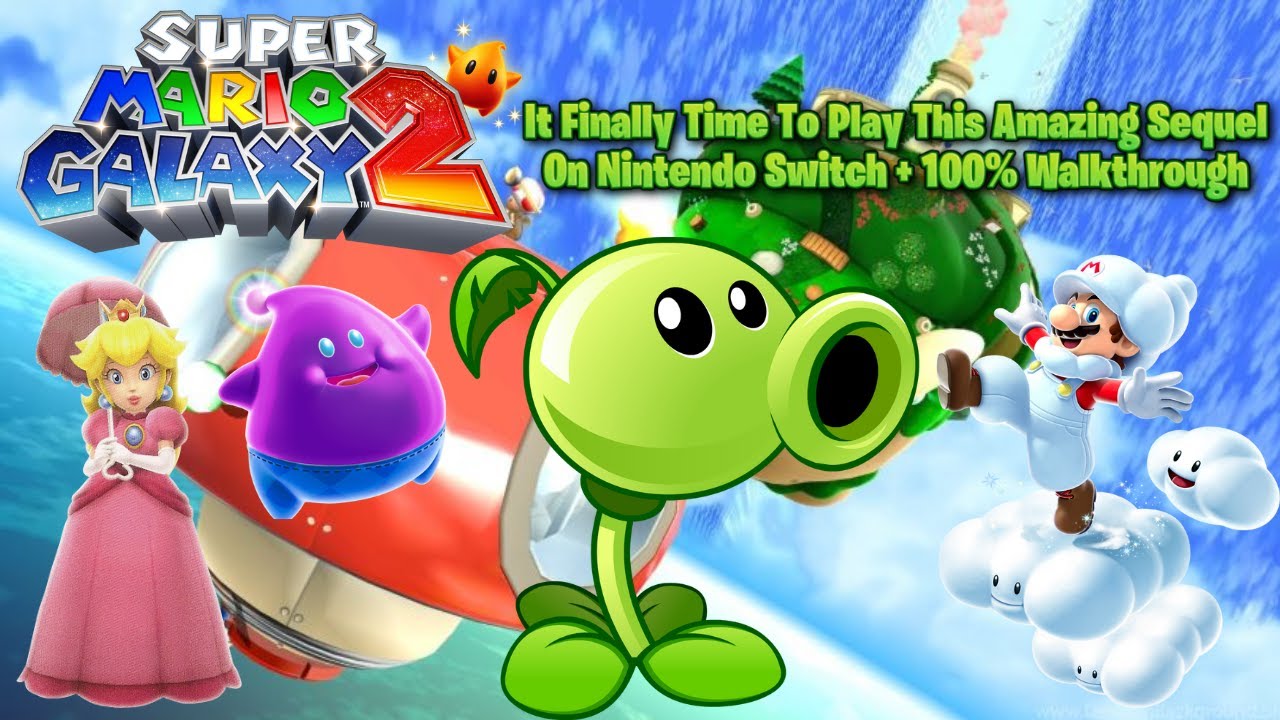 Peashooter Plays Super Mario Galaxy 2 Part 5 Finishing Green Star Hunt & Taking On The Perfect Run