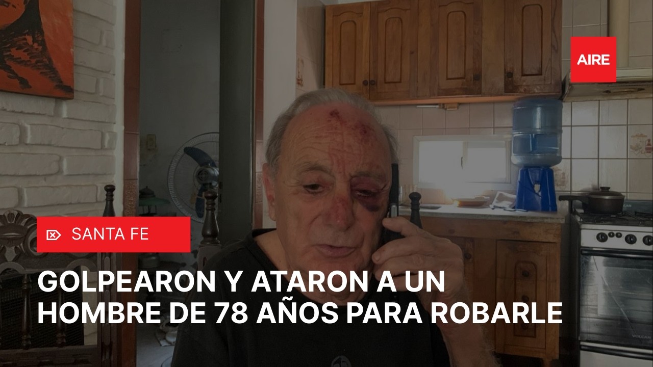 GOLPEARON y ATARON a un hombre de 78 años para robarle en Santa Fe 🚨