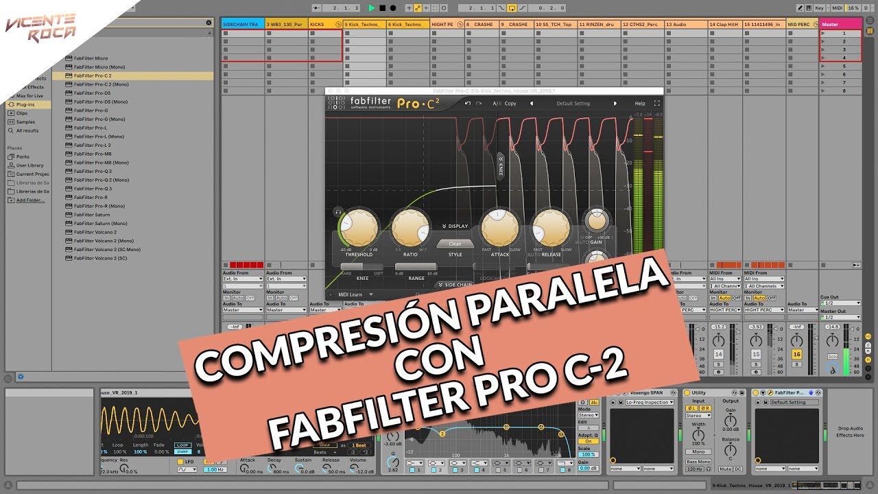 Compresión Paralela Fabfilter Pro C2 (Kicks)