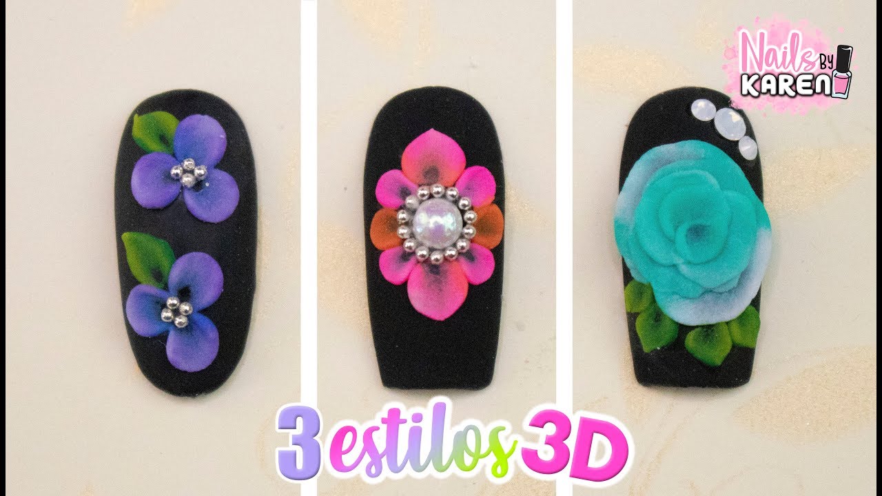 3 FORMAS de HACER FLORES en 3D
