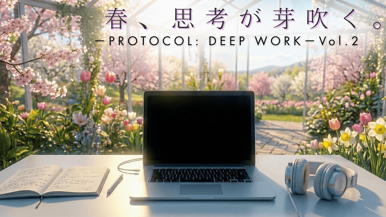 春、思考が芽吹く。｜究極の集中を導くピアノ独奏 - PROTOCOL: DEEP WORK Vol.2