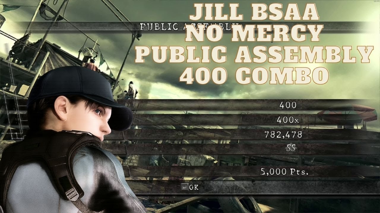 Resident Evil 5 | The Mercenaries No Mercy | 400 Combo | Jill BSAA | Public Assembly