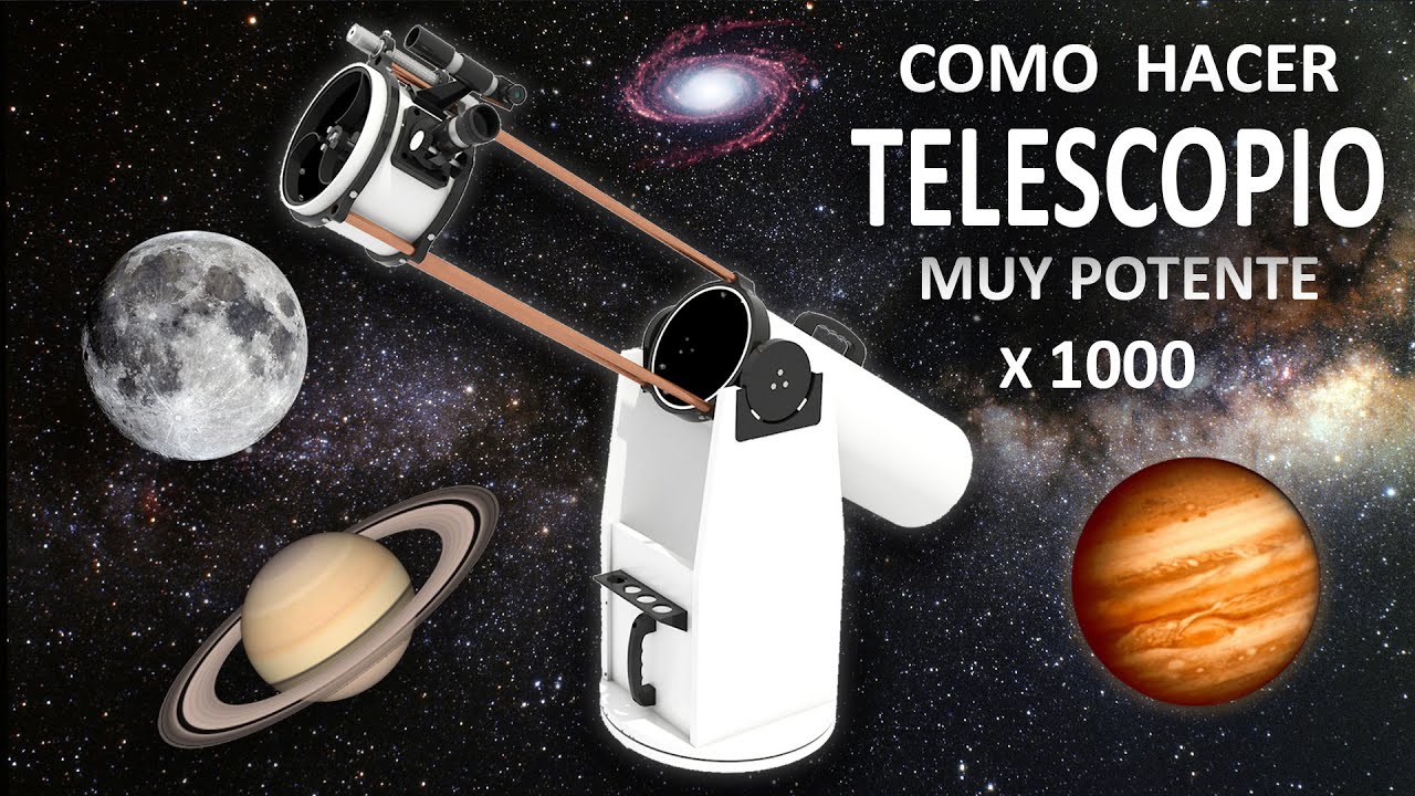Como Hacer un Potente Telescopio Casero - (Experimentar En Casa)