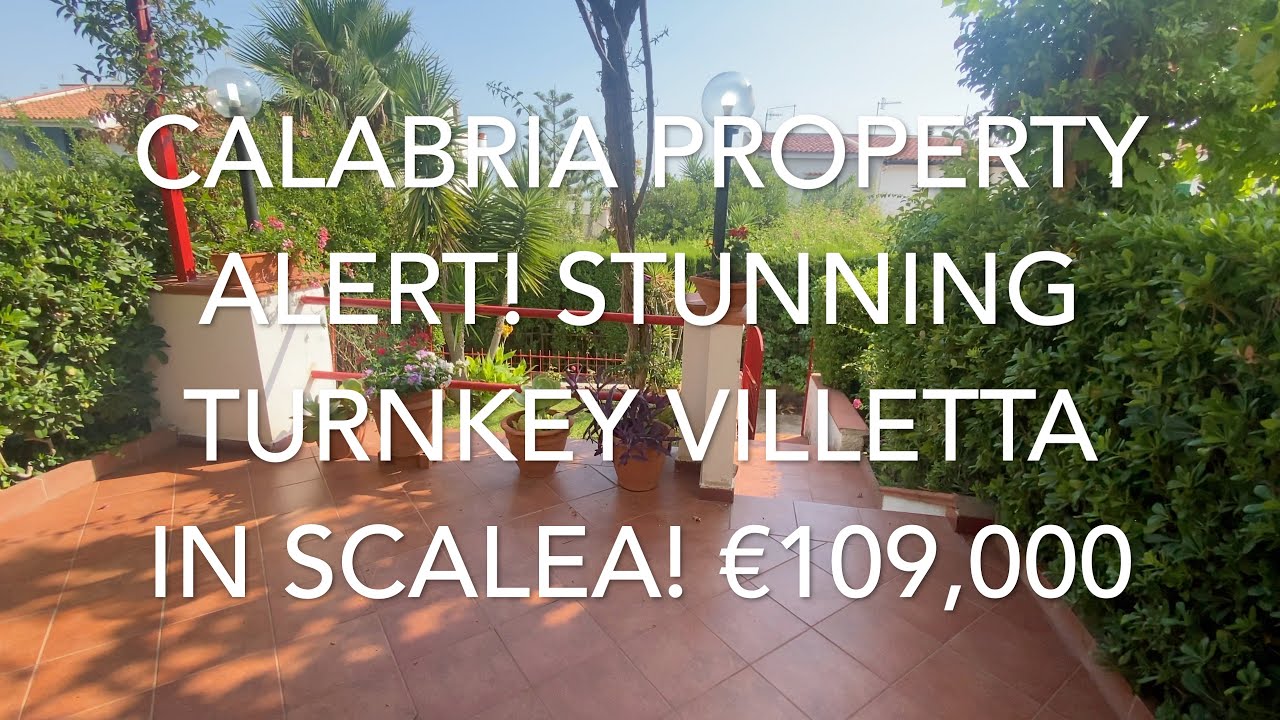 Calabria Property Alert! Beautiful Turnkey Sea View Villetta in Baia del Carpino, Scalea. €109,000.