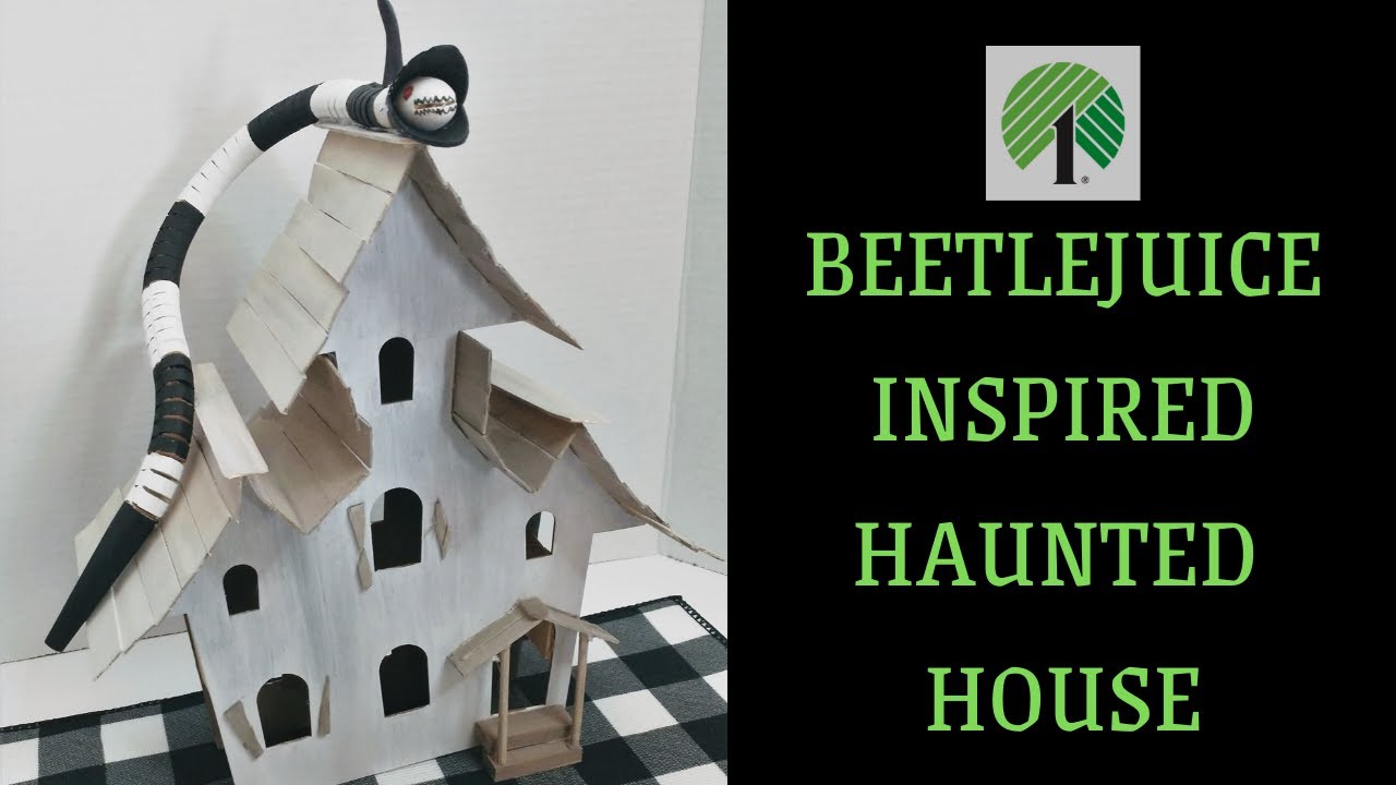 BEETLEJUICE INSPIRED HAUNTED HOUSE DIY | USING DOLLAR TREE ITEMS