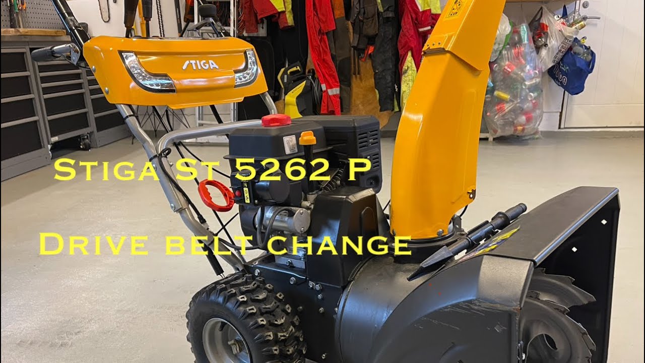КАК ЗАМЕНИТЬ ПРИВОДНОЙ РЕМЕНЬ СНЕГОУБОРЩИКА STIGA ST 5262