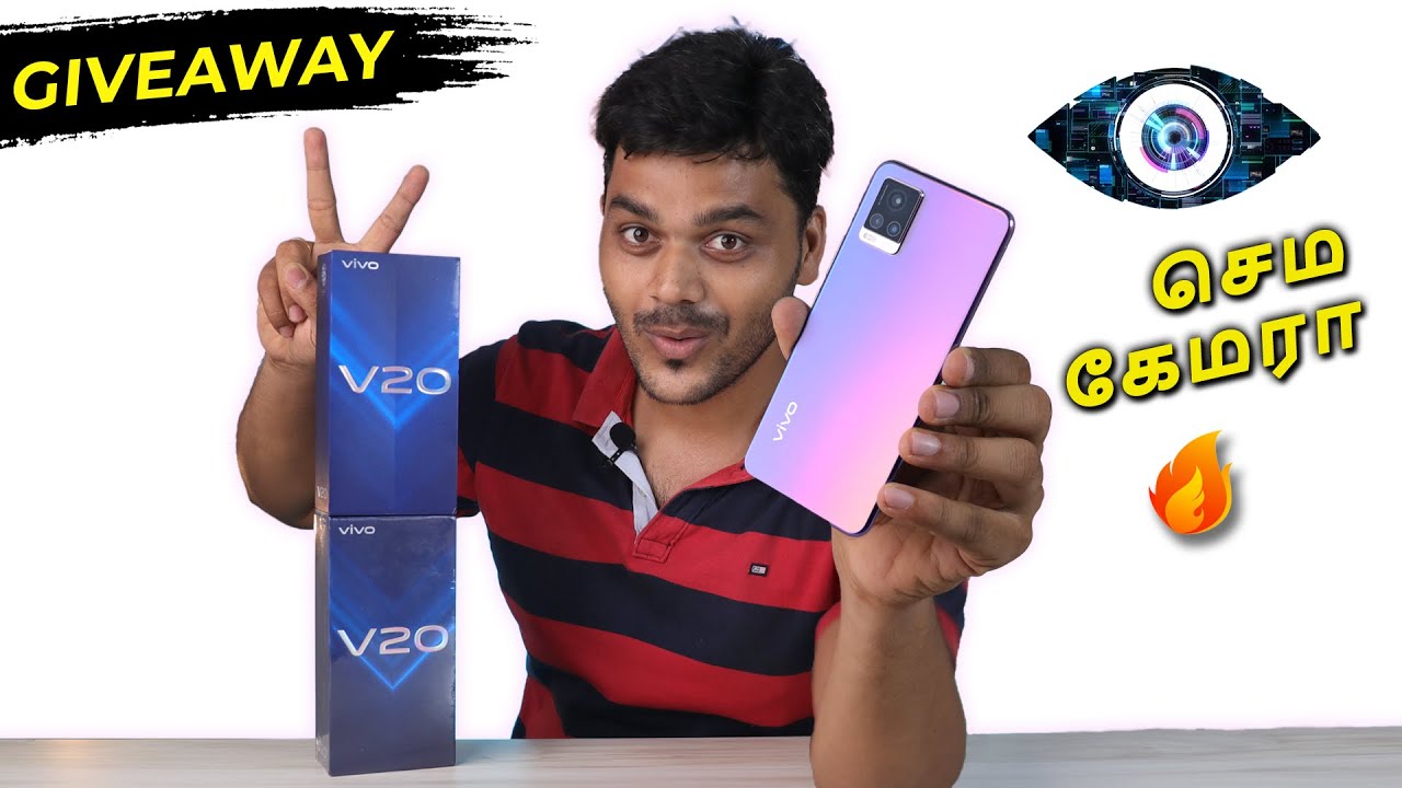 👁️ BIG BOSS Camera ??? 🔥🔥🔥 Vivo V20 Unboxing & Giveaway 🤳 44mp Eye Focus Selfie