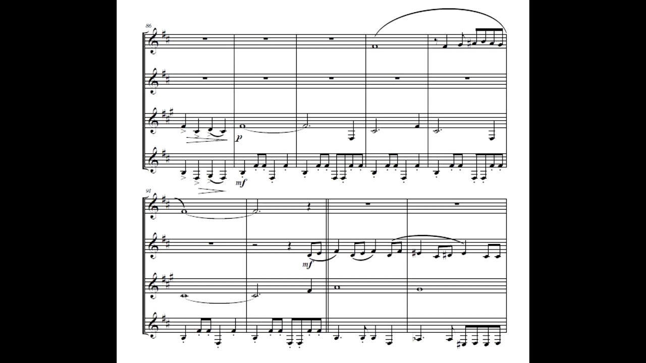 Disney Medley for clarinet quartet