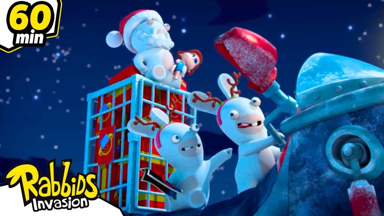 ¡Los Rabbids conquistan la Navidad! | Rabbids La Invasión | Nueva compilación 1H | Cartoon