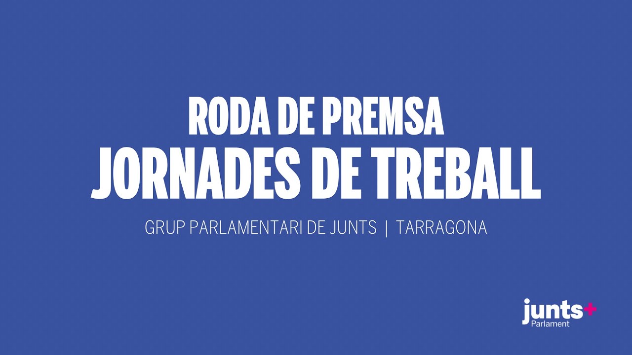 Roda de premsa | Jornades de Treball del Grup parlamentari