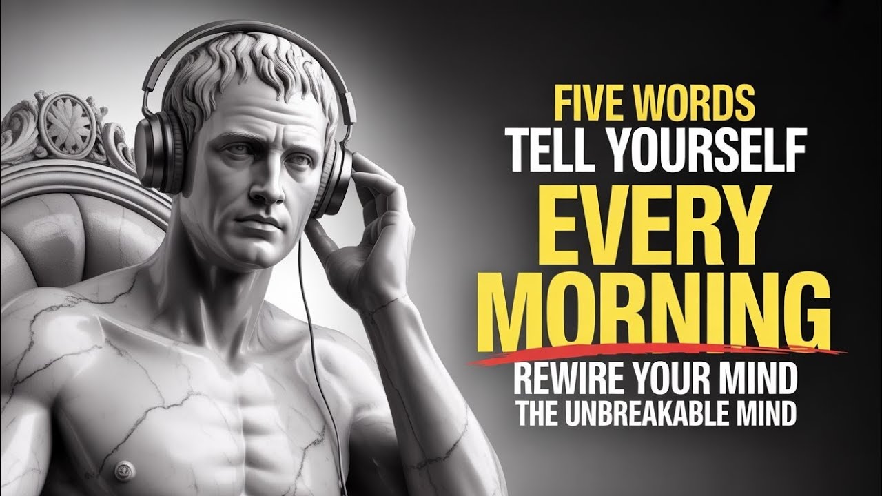 5 Words Tell YOURSELF EVERY MORNING | STOICISM 