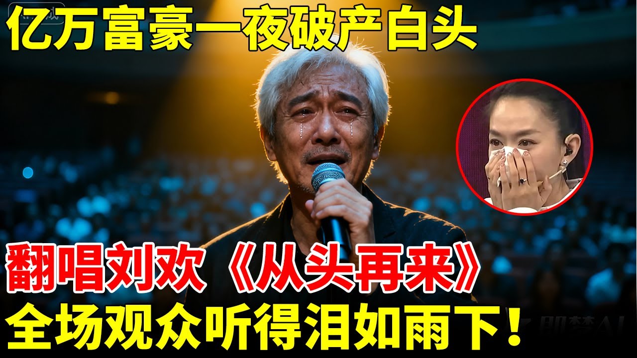 安徽亿万富豪一夜破产白头，翻唱刘欢《从头再来》，全场观众听得泪如雨下！【王芳王为念访谈】