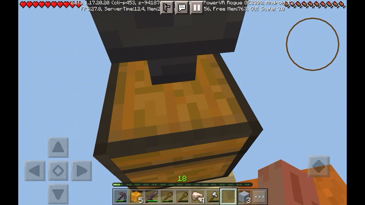 Playing on my one block world