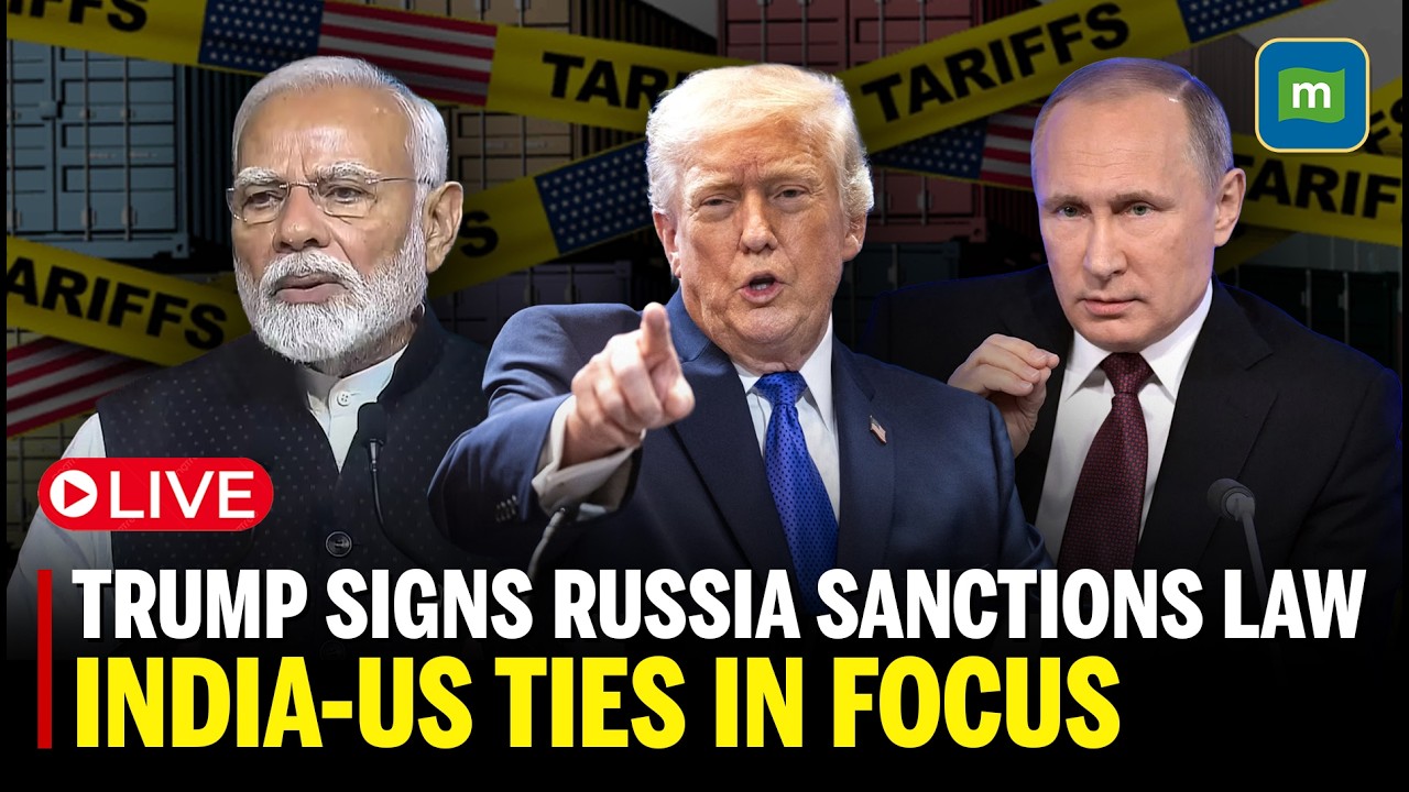 #LIVE: Trump Signs Russia Sanctions Law | Russian Oil, India-US Ties in Focus | N18G