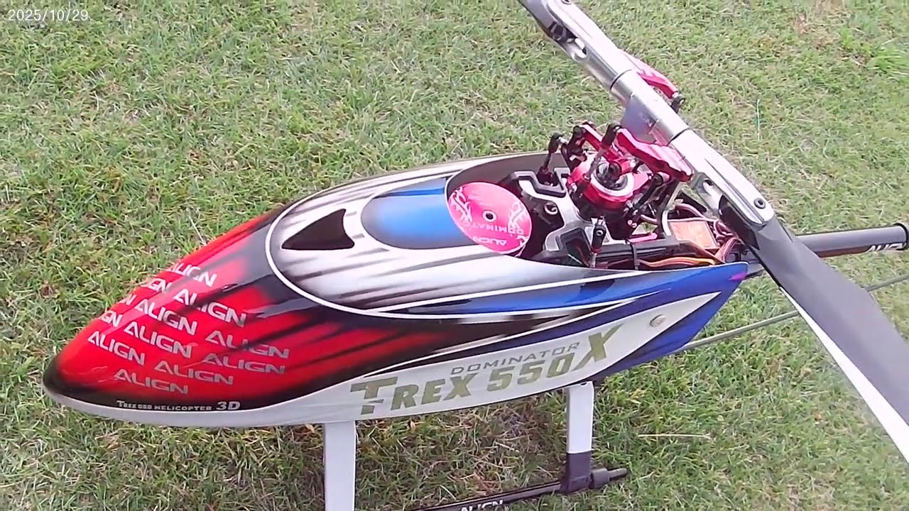 TREX-550X 　モーターランテストです。
