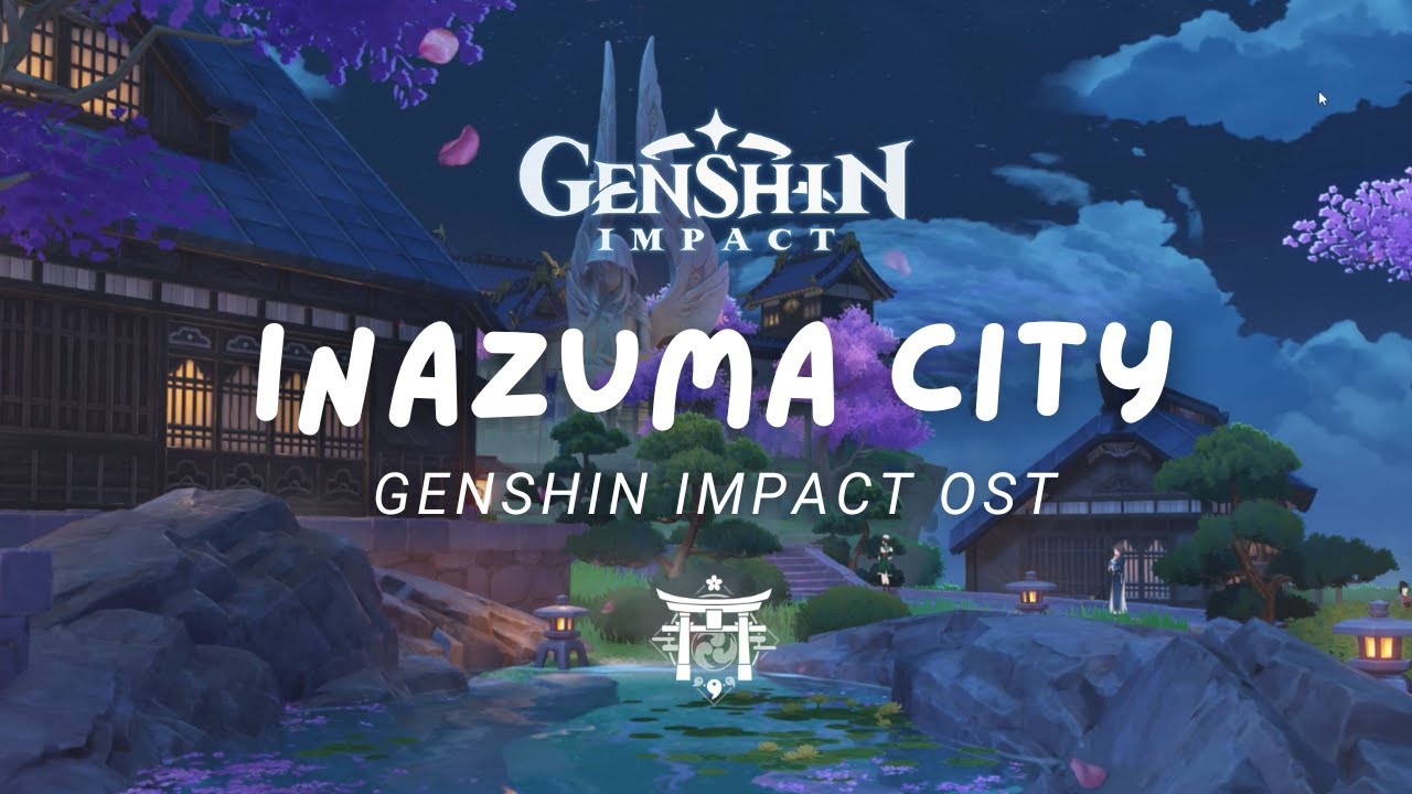 An Evening in Inazuma City 🌙  Relaxing Genshin Impact Music | OST 原神 [No Mid-Roll Ads]