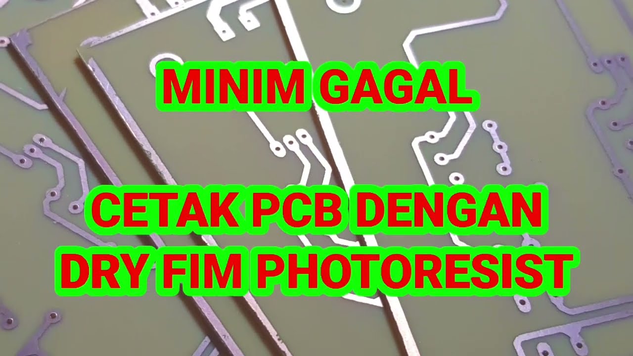 Tips menggunakan dry film photoresist untuk cetak pcb