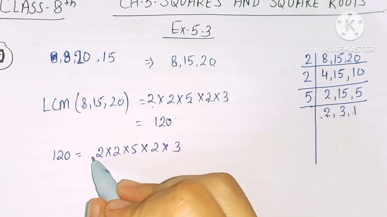 Class 8th/Ch: 5:: Squares and Square roots/Ex.5.3/ Ques.no 10/NCERT New syllabus#2025-26#cbse