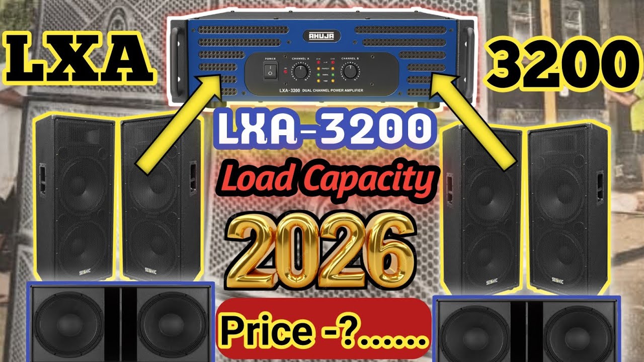 AHUJA LXA 3200 Watt Amplifier And Sound Box Load Capacity New Price 2026 Review and Detail video