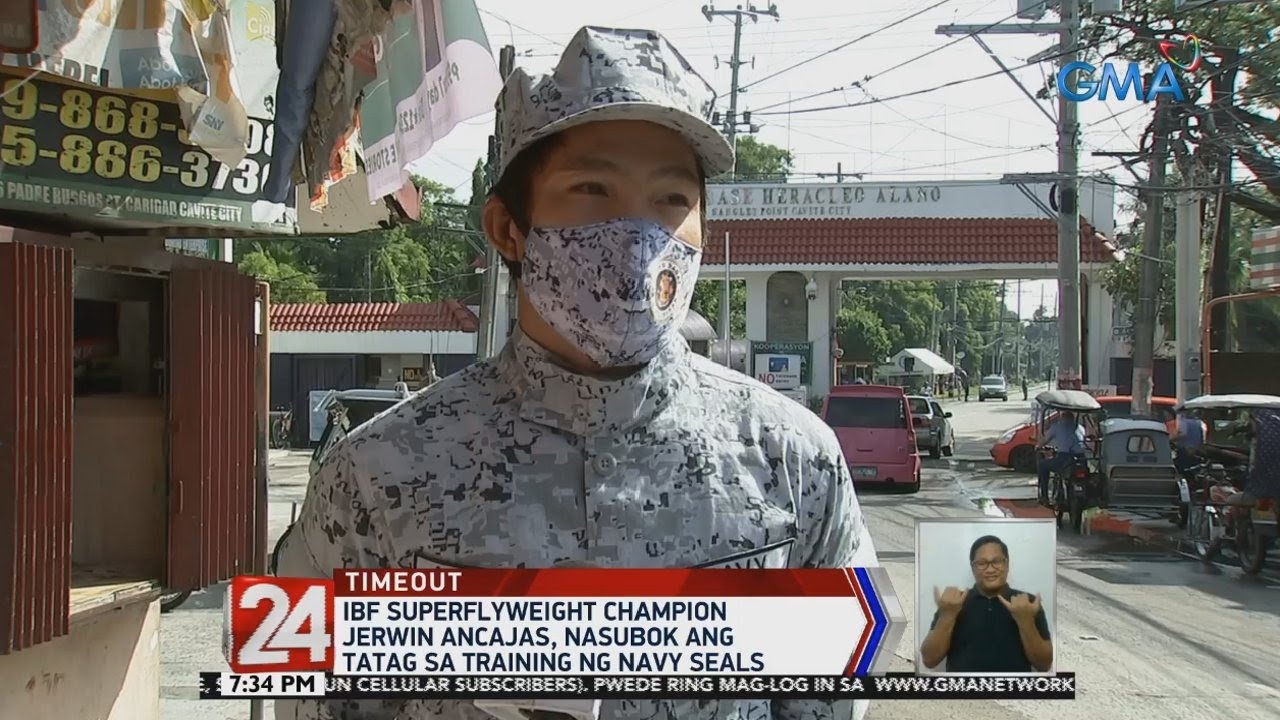 24 Oras: IBF Superflyweight Champion Jerwin Ancajas, nasubok ang tatag sa training ng Navy Seals