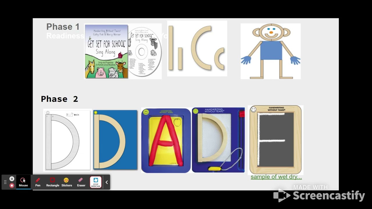 Handwriting Without Tears: Get Set For School, Preschool, PreK Program Guidelines, part 1 