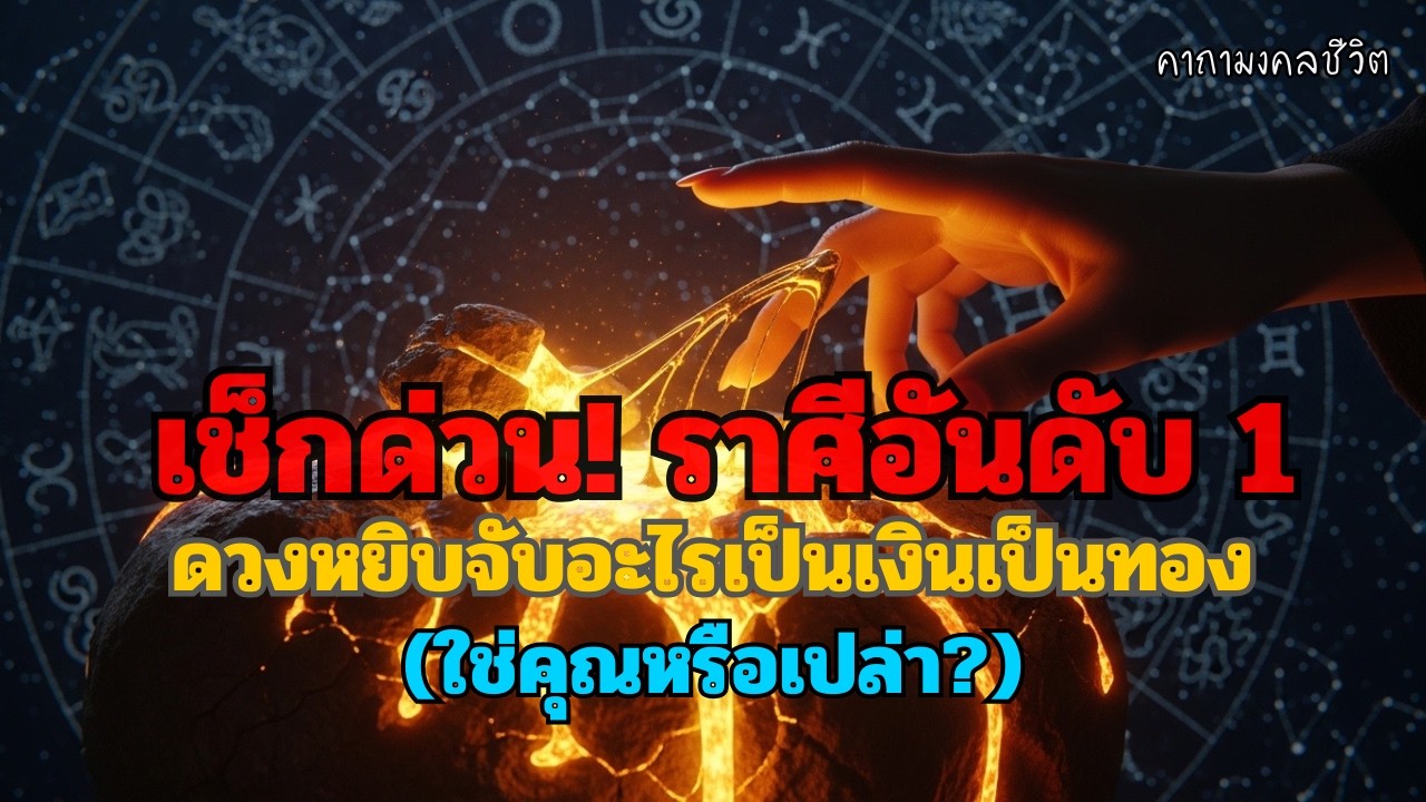 🔮 ราศีดวงอันดับ 1 หยิบจับอะไรก็เป็นเงินเป็นทอง ใช่คุณหรือไม่? เผยรหัสลับเศรษฐีรับทรัพย์รัวๆ!